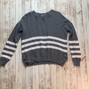 Pink republic gray sweater